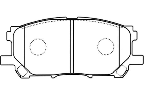 KAVO PARTS Комплект тормозных колодок, дисковый тормоз BP-9090